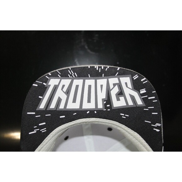 Star Wars Disney Storm Trooper Helmet Design Snapback Cap Hat White Black Adult - Picture 6 of 7